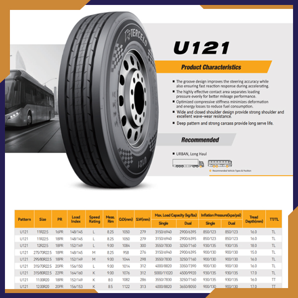 Lốp Tercelo U121